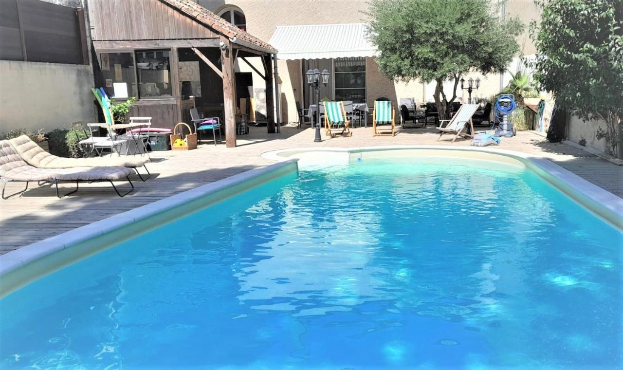 La Pause Sous Le Pin B&B Chambres D'Hotes Capestang Bagian luar foto