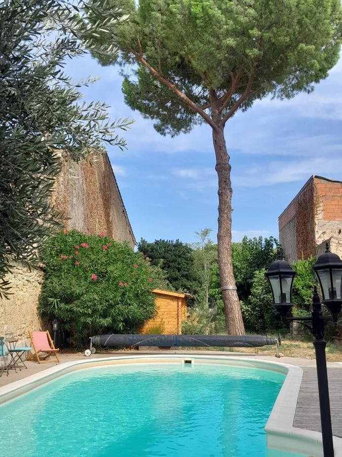 La Pause Sous Le Pin B&B Chambres D'Hotes Capestang Bagian luar foto